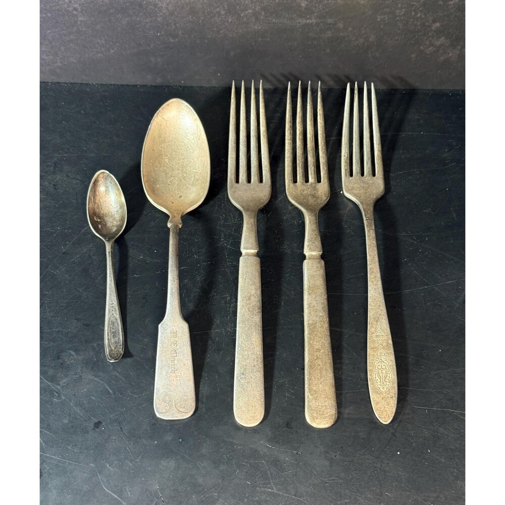 Vintage Community Plate Mixed Silverplate Flatware Lot 5 Pieces